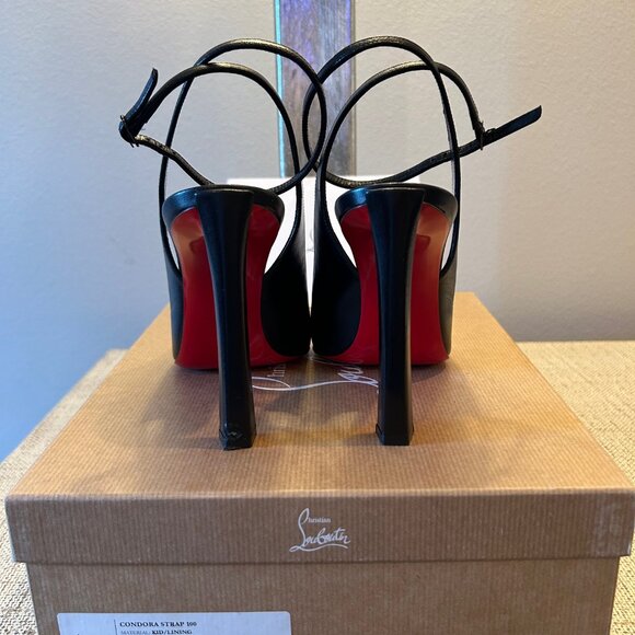 Christian Louboutin Condora Strap 100 Leather Stiletto - Picture 5 of 7